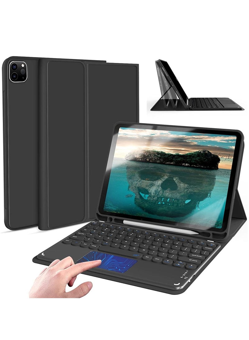 iPad Pro 11 Inch Keyboard Case with Touchpad Magnetic Detachable Bluetooth Keyboard Cover with Pencil Holder for iPad Pro 11 inchs 4th Gen 3rd & 2nd) 2022/2021 / 2020 Black - Image 3
