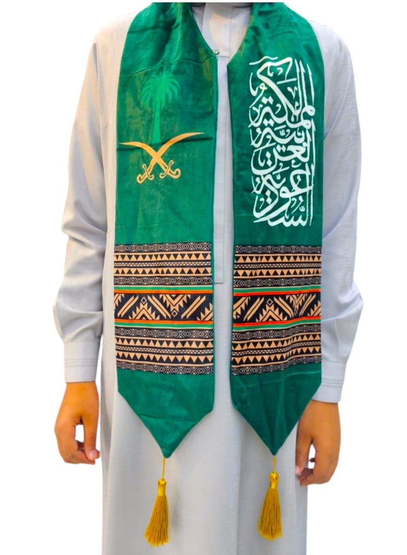 Toy Box Traditional Pattern Saudi National Day Cotton Scarf - Image 1