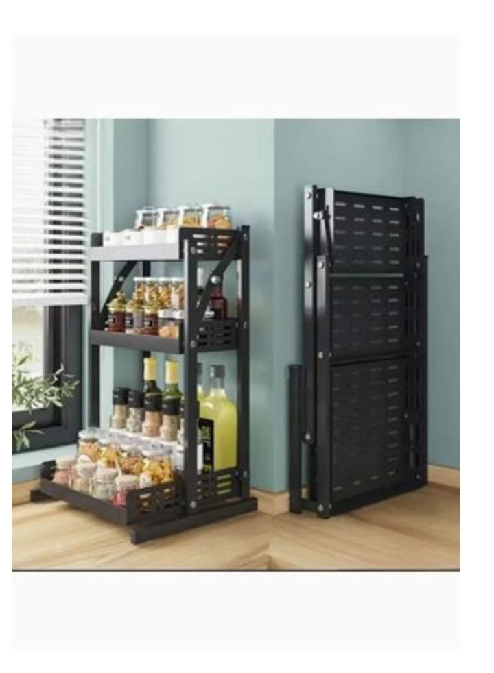 Collapsible modern design kitchen storage organizer - Image 2