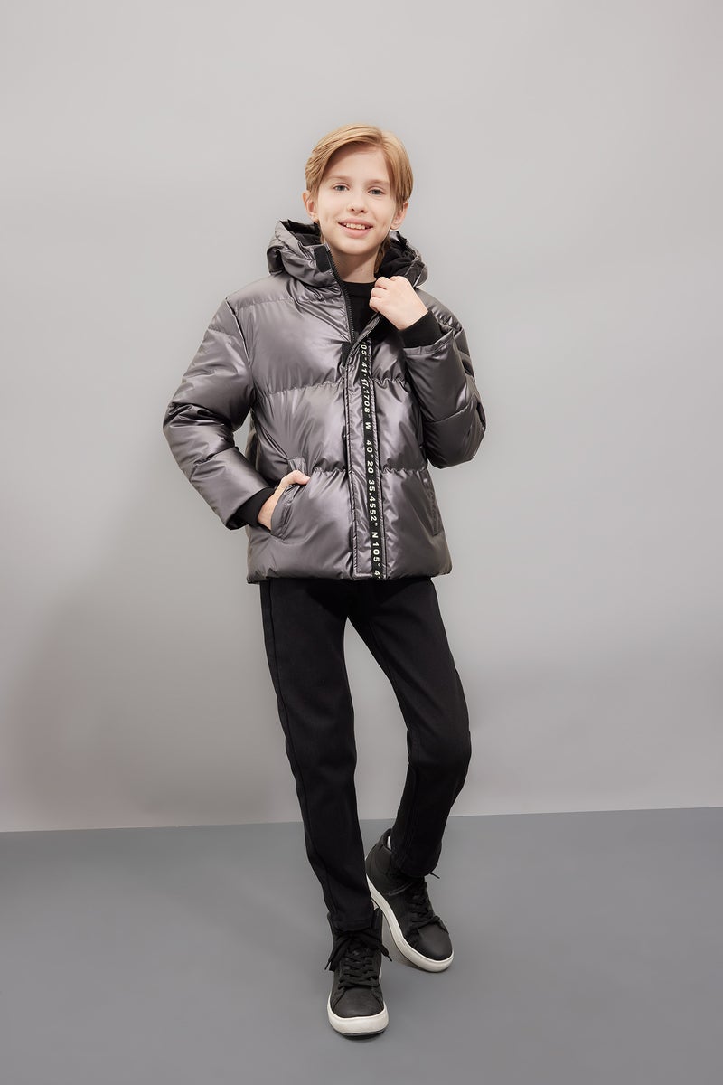 ديفاكتو جاكيت بامب اولادي وتر برووف بكابيشون ببطانة فروية - Image 2