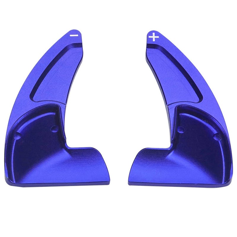 MOEBULB Steering Wheel Shift Paddle Extension Cover Compatible with Jeep Grand Cherokee 2014-2020 Dodge Challenger Charger Durango RT and Scat Pack Extended Shifter Trim Cover 2pcs - Blue - Image 5