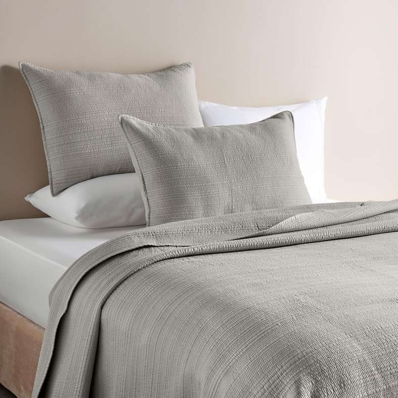 Pan Home طقم غطاء سرير مخطط مغسول بالحجر للمنزل - Image 1