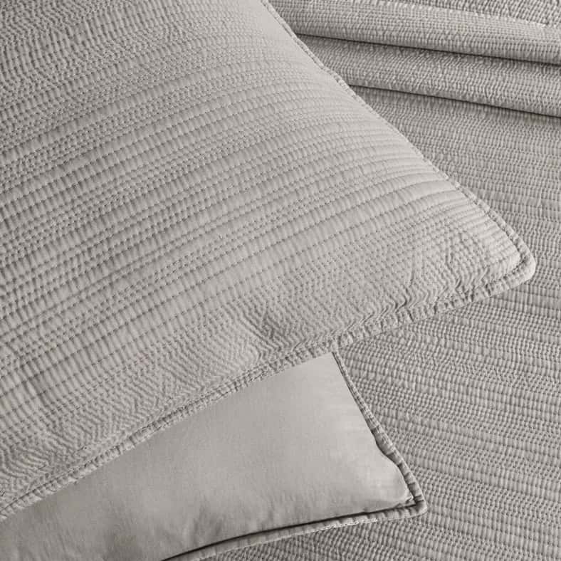 Pan Home طقم غطاء سرير مخطط مغسول بالحجر للمنزل - Image 4