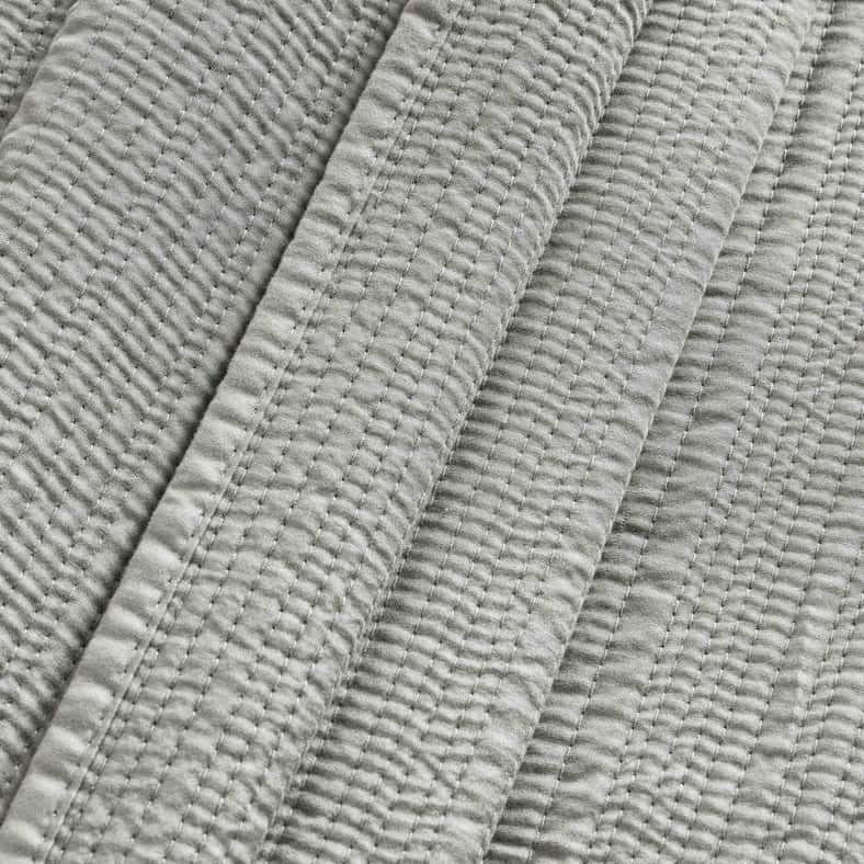 Pan Home طقم غطاء سرير مخطط مغسول بالحجر للمنزل - Image 3