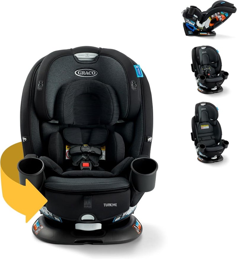 GRACO Turn2Me 3-in-1 Convertible Car Seat, Cambridge, with Headrest and Harness Adjustment, Easy Installation and Steel Reinforced Frame - Image 1