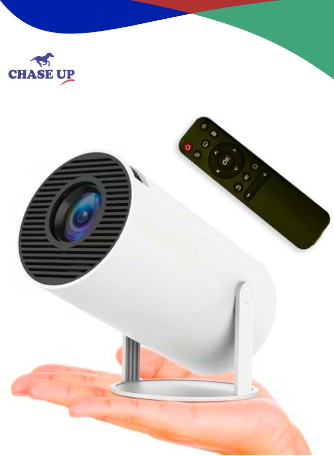 Chase Up HY300 Pro Ultra Portable Projector 4K WiFi 6 BT 5.2 Upgraded Portable Projector Full HD Supported for Phone/PC/TV/HDMI /PS5 /Laptop Auto Keystone Home Theater 180° Rotation [Built-in App] - Image 1