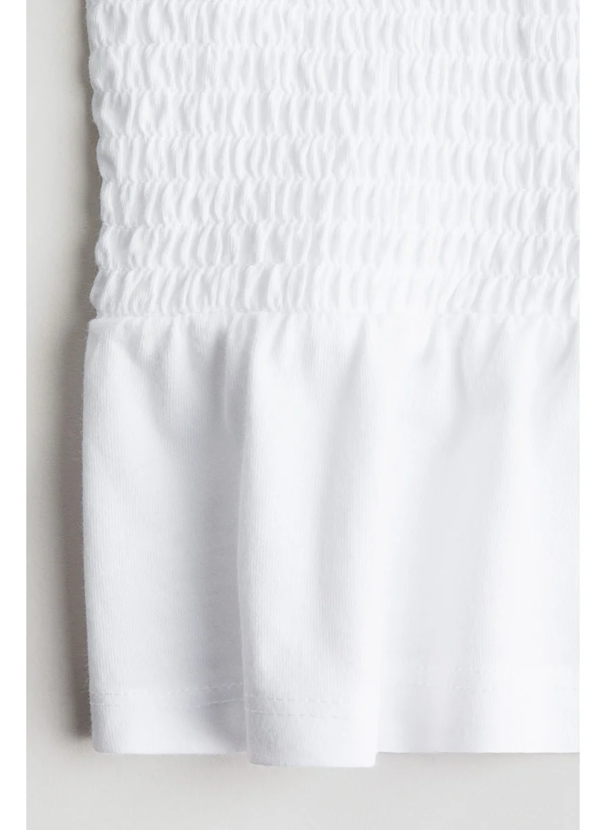 اتش اند ام Smocked Peplum Top