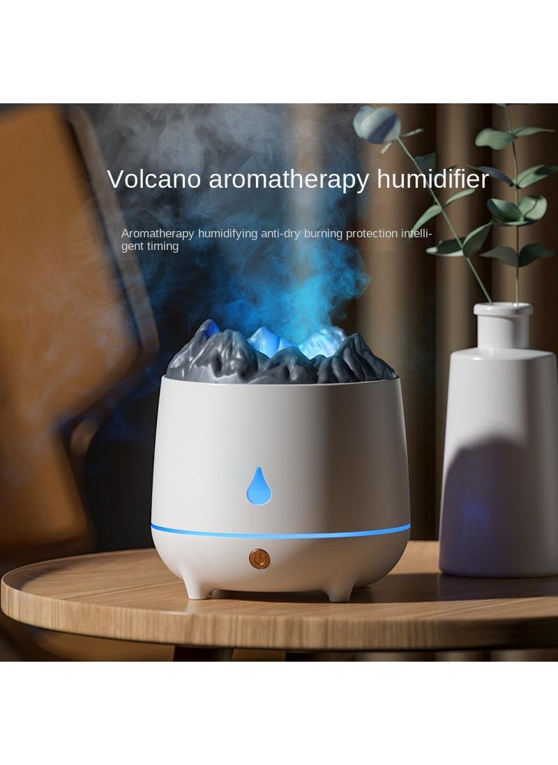 Generic - Volcano Aromatherapy Machine Home Automatic Incense Spraying and Atomizing Aromatherapy Machine Ultrasonic Simulation Flame Humidifier - Image 1