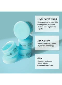foxtale Oilfree Gel Moisturizer For Face Hyaluronic Acid Niacinamide Betaine Marine Algae Boosts Hydration Brightens Skin Soothes Acne Lightweight For Oily Acneprone Skin Men & Women100G  - Image 2