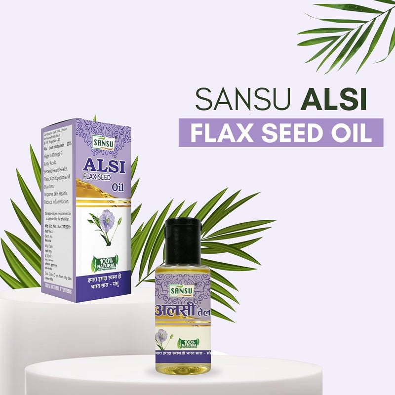 SANSU Sansu Alsi ka Tel 100ml With Bans Oll Bamboo Oil 50ml Pack of 2  - Image 5