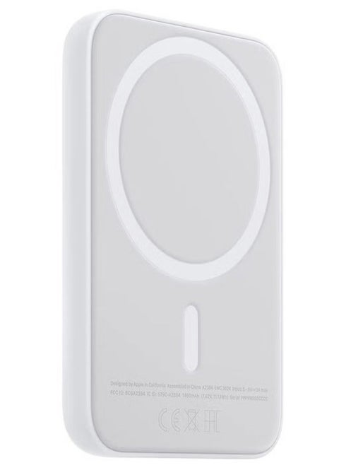 MagSafe Wireless Power Bank for iPhone 16 – 10,000mAh Portable Charger | Magnetic Snap-On Fast Charging Battery Pack | Slim, Lightweight & Travel-Friendly | LED Indicator, USB-C Input/Output – White