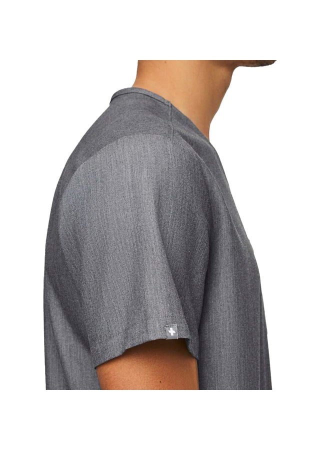 FIGS Medical Scrubs Men's Chisec Three Pocket Top (Graphite, S) - Image 2