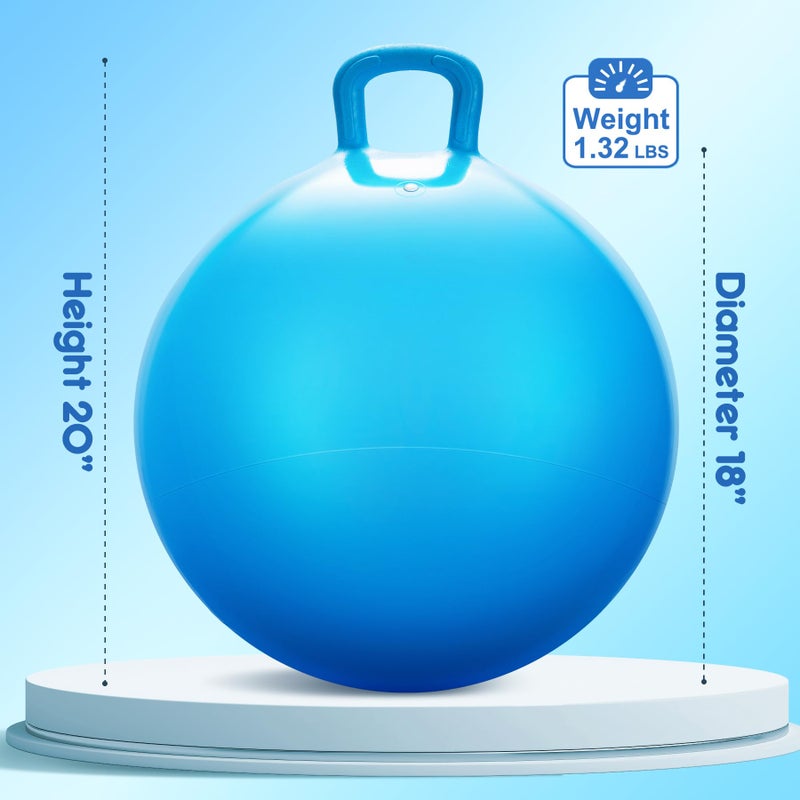 Playzap Hopper Balls For Kids 3-6  18 Inches Bouncy Ball With Handle  18"" Inflatable Bouncing Ball  45Cm Jumping Ball  Garden Hopping Toys Girls Boys Gifts - Image 3