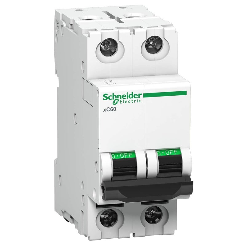 Schneider Electric SCHNEIDER ELECTRIC A9N2P01C 1A AC Miniature Circuit Breaker xC60 2 Pole 