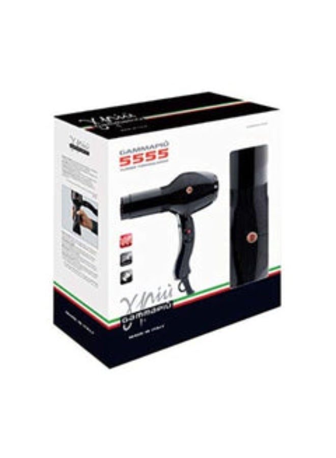 Gammapiu GAMMA PIU Turbo 5555 Professional Hair Dryer – Italian, Black - Image 5