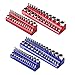 NOEAIKE Magnetic Socket Organizer 4Pack Metric SAE Holder Set 14 38 Drive Socket Trays Holds 108 Pcs Standard and Deep Size SocketsSocket not Included - Image 2