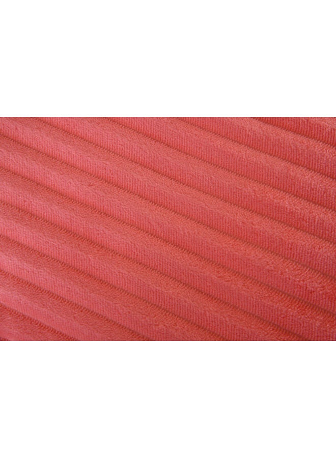 Mintra Blanket Double Sided Sherpa & Strip Flannel Coral 220x180 - Image 3