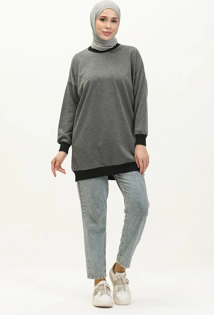 سيفا ميرفي Crew Neck Sweatshirt 23012-01 Anthracite