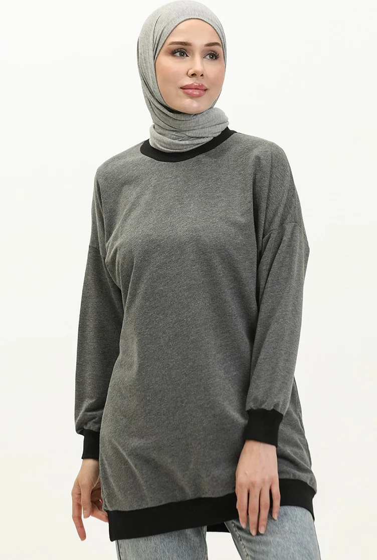 سيفا ميرفي Crew Neck Sweatshirt 23012-01 Anthracite