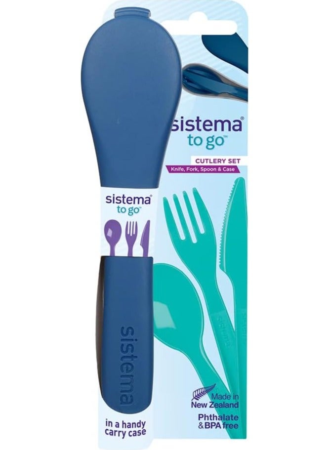 Sistema Cutlery To Go Set Ocean Blue - Image 1