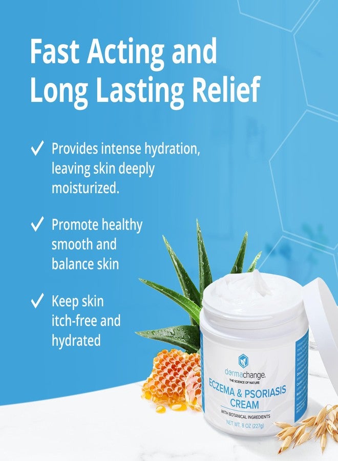 DermaChange Organic Anti Itch and Rash Cream for Dry Cracked Skin and Nourishing Cream - Hydrating Itchy Skin for Adults - for Eczema Prone Area (4oz) - Image 4
