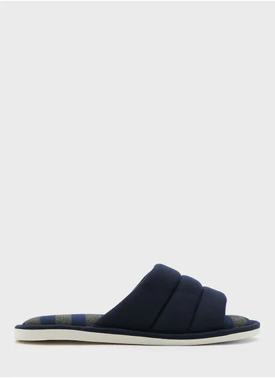 Seventy Five Striped Soft Bedroom Slippers