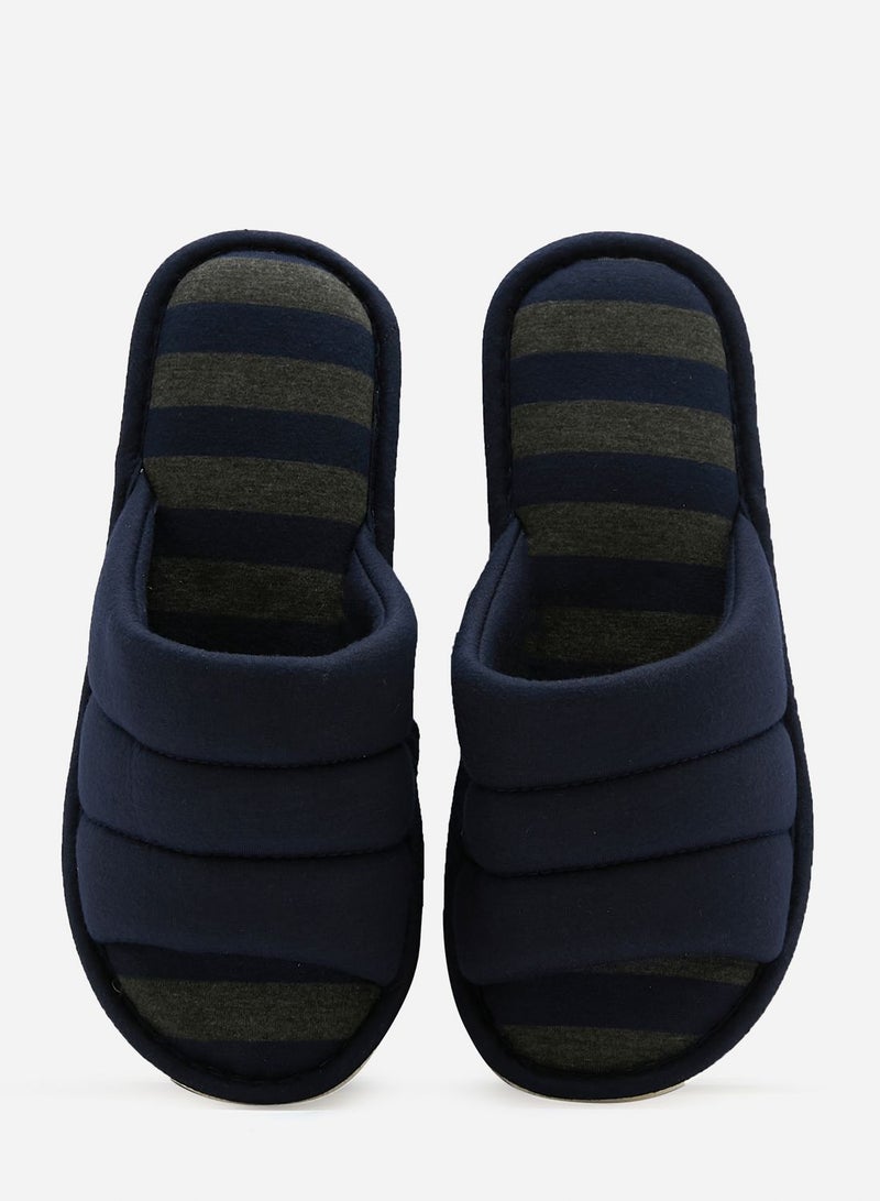 Seventy Five Striped Soft Bedroom Slippers - Image 2