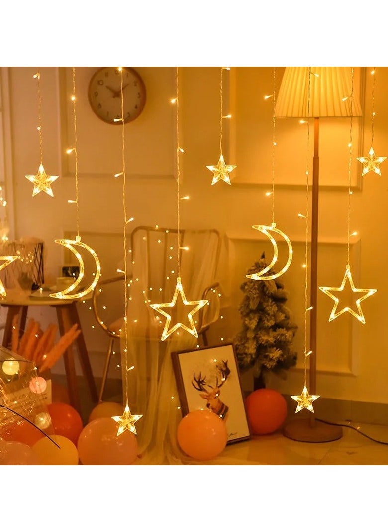 Generic Led Star and Moon Decorative Lights, Camping Booth Curtain Lights, Outdoor Atmosphere Light Decoration  - Image 1