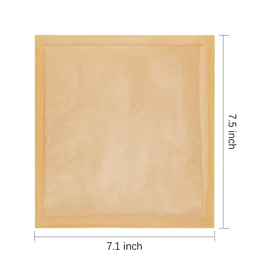 Ocmoiy 100ct Heat-Sealable Bakery Bags with Window for Egg Sandwich, Donut, Cookies Packaging, 7.1x7.5 Inches Clear Front Brown Paper Treat bags To go, Grease-Resistant (100) - Image 2