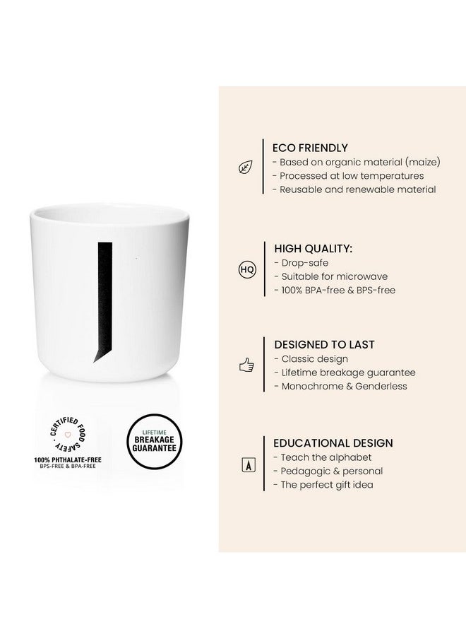 Design letters Design Letters Baby and Kids Eco Cup (J) | Available from A-Z |6+ months | Drop Safe Training Sippy Cups with Unique Design for Toddlers & Babies | Dishwasher, Phthalates, BPA & BPS Free  - Image 2