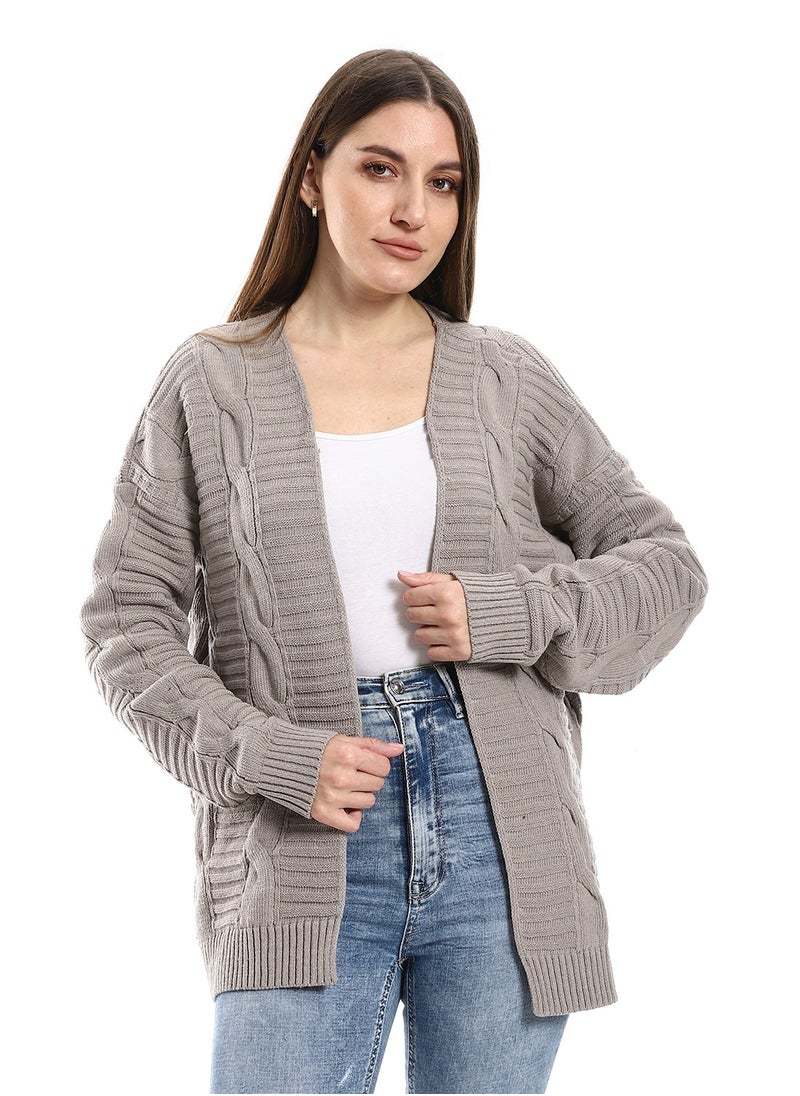 Caesar - Womens Wool Open Cardigan - Image 1