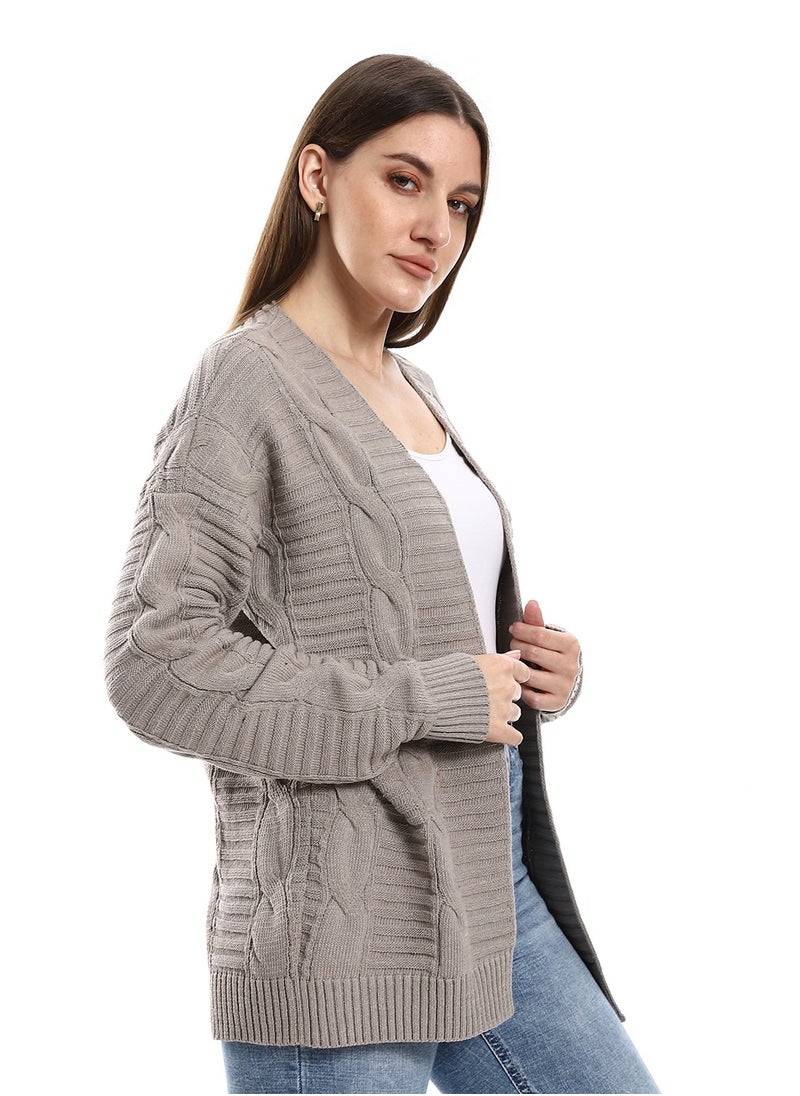Caesar - Womens Wool Open Cardigan - Image 1