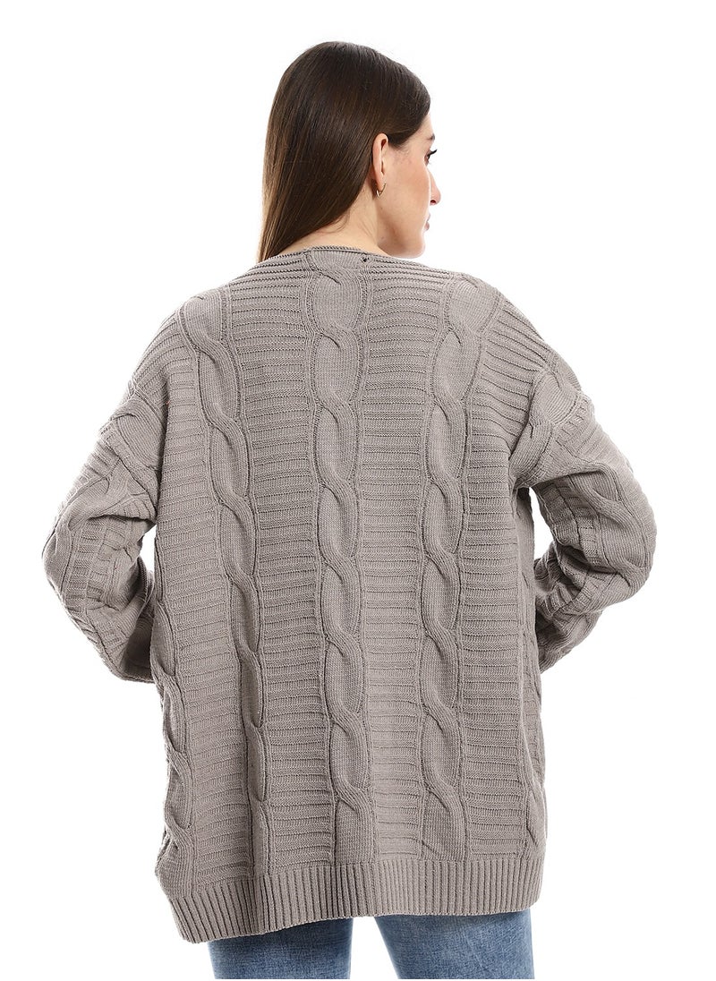 Caesar - Womens Wool Open Cardigan - Image 1