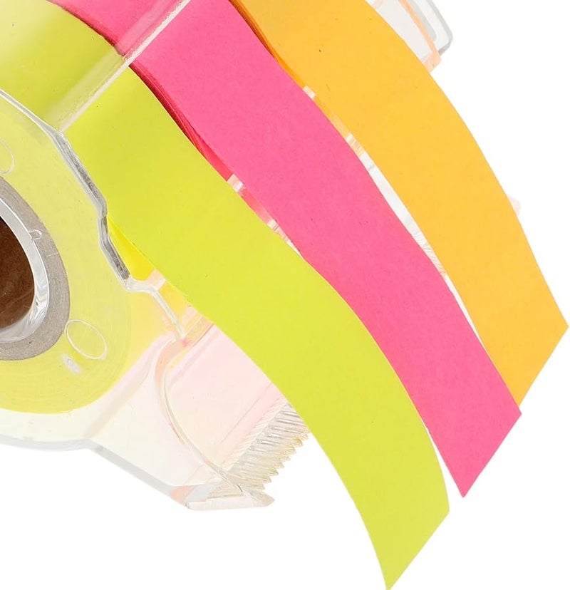 ملصقات مذكرة ذاتية اللصق مع موزع شريط ملون نابض بالحياة لتنظيم المنزل والمكتب - Image 4