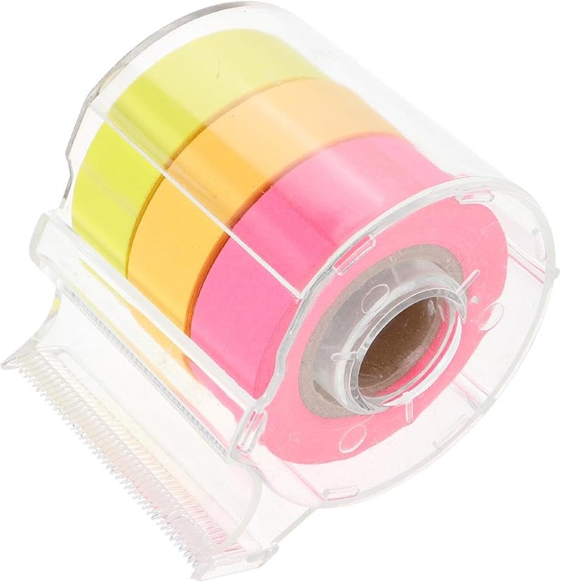 ملصقات مذكرة ذاتية اللصق مع موزع شريط ملون نابض بالحياة لتنظيم المنزل والمكتب - Image 2