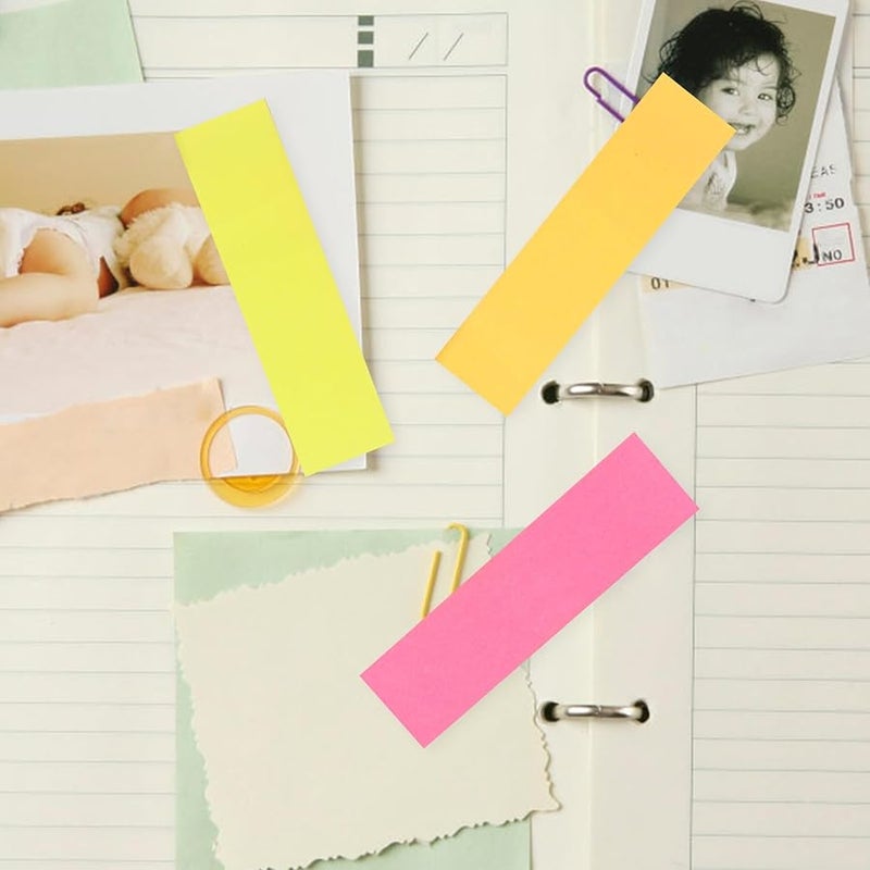 ملصقات مذكرة ذاتية اللصق مع موزع شريط ملون نابض بالحياة لتنظيم المنزل والمكتب - Image 5