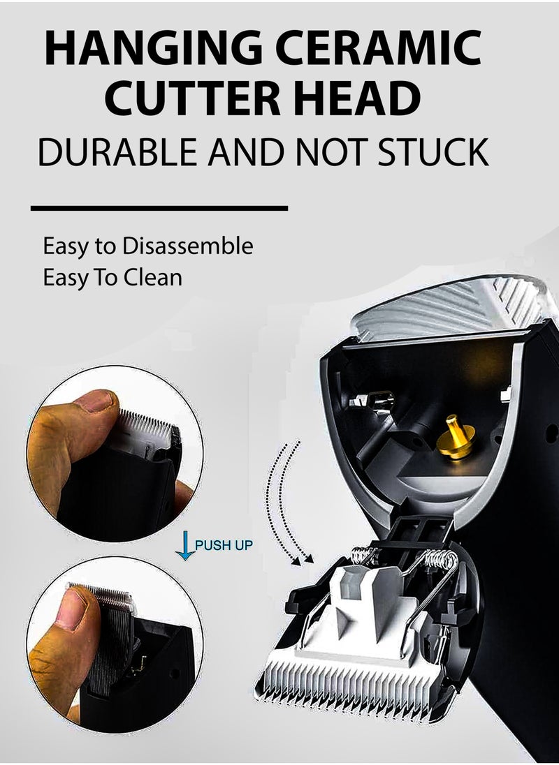 Generic - Body Hair Grooming Trimmer for Men Wireless Electric Waterproof Pubic Ball Trimmer with Dock Charger for Men’s Beard Mustache Bald Head Underarm Leg Head Hand Groin Arm Pits Private Parts Body Shaver Showerproof Wet/Dry Body Shaver Groomer for Sensitive Areas Close And Comfortable Shave - Image 1