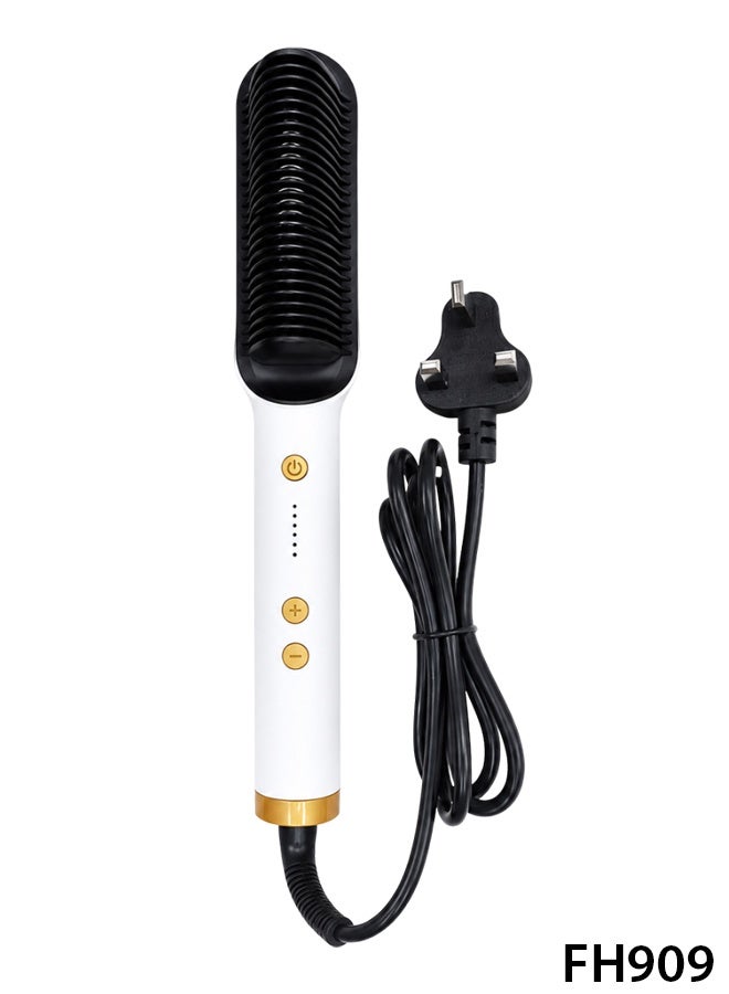 Electric Hair Straightener Comb FH909 with Adjustable Temperature, Anti Scald Ceramic Heating Brush for Straight, Smooth and Frizz Free Hair ERPCFH909 - Image 1