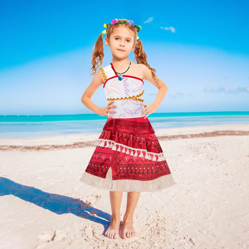 ميلاند Meland Princess Dress Up for Girls-Princess Costume for Girl Dress Up & Play Play Kids Princess Dress for Toddler 3-8 (7-8 years) - Image 4