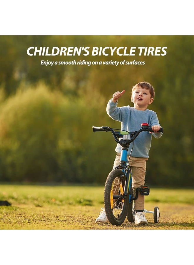 MOHEGIA Kids Bike Tires Replacement Set: 2-Pack 14x2.125 inch (57-264 mm) Folding Bicycle Tires and Pair 14-inch Inner Tubes Schrader Valve with Tire Levers - Image 2