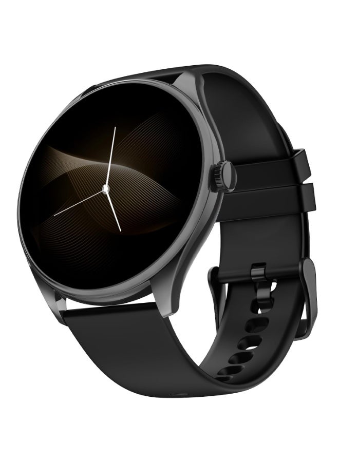 Noise Twist 2 Smart Watch with 1.43” AMOLED Screen, AI Search & Voice Assistant, Bluetooth Calling, Stainless Steel Back, 7-Day Battery, 100+ Watch Faces, Health Suite, IP68 (Jet Black) - Image 1