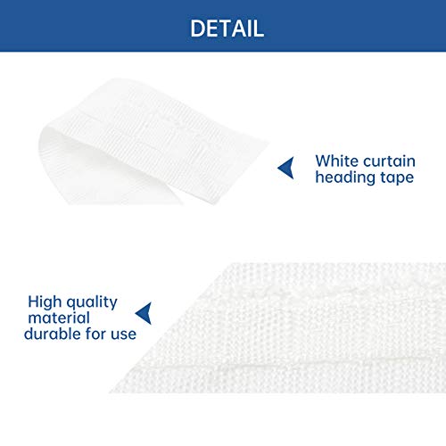 EMVANV Knitted Curtain Heading Tape, 30mx3cm Curtain Heading Tape Narrow No Odor Strong Toughness Pleat Craft Curtain Linings - Image 5