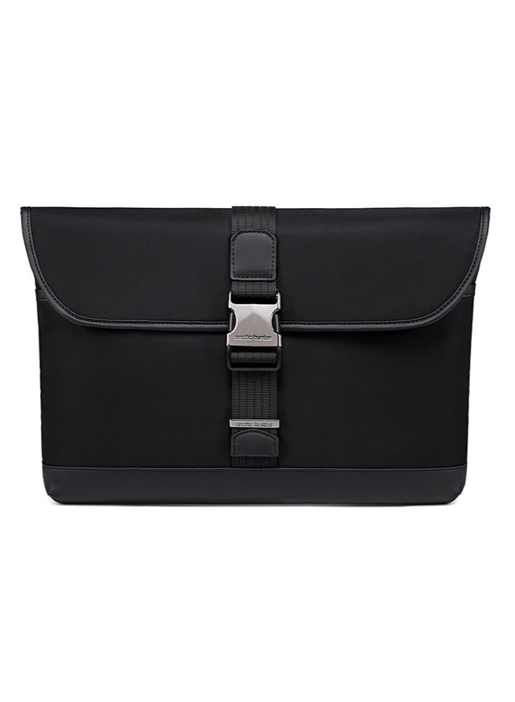ARCTIC HUNTER Lightweight Business Laptop Bag, Durable School Office Tablet Bag for Men, Black - Image 1
