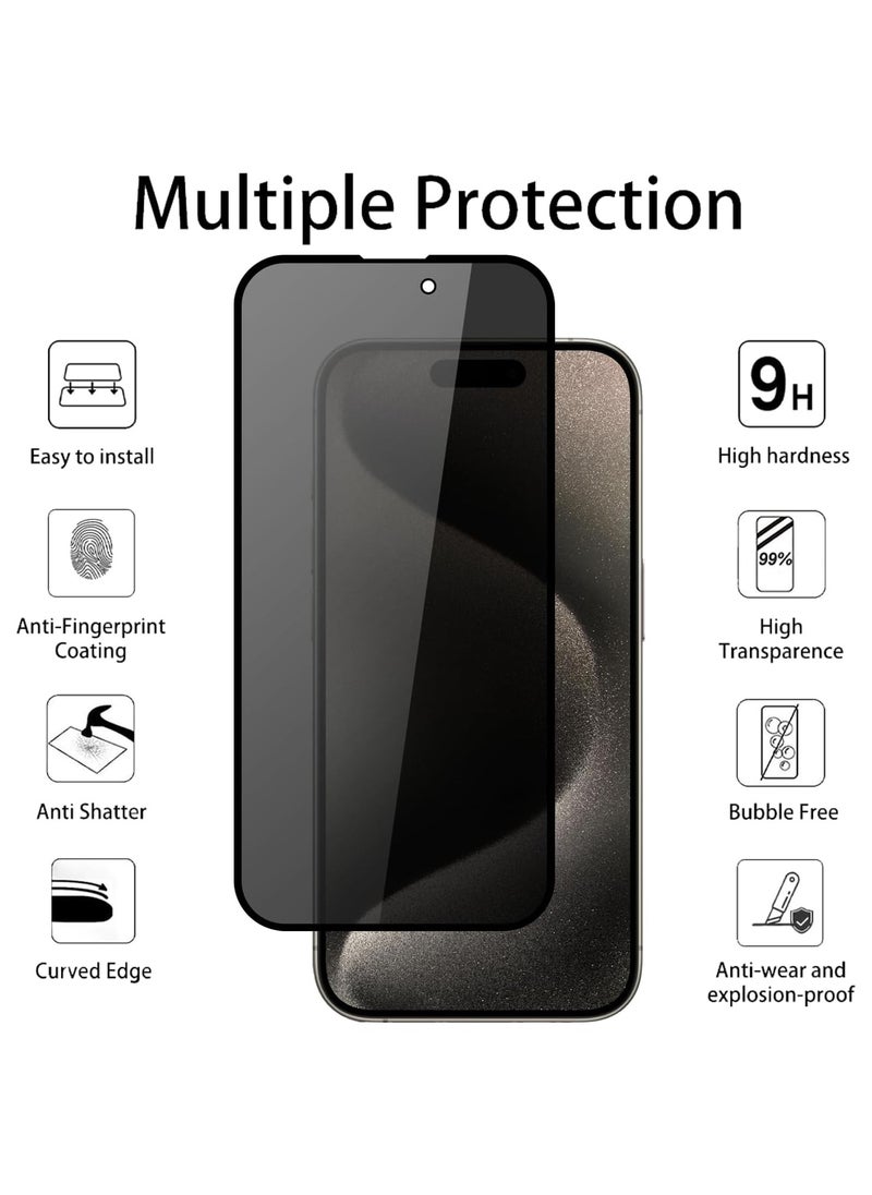 Generic Screen Protector for iPhone 16 Pro tempered Glass Screen Protector Scratch Resistance iPhone 16 Pro edge to edge glass Tempered Glass  - Image 5