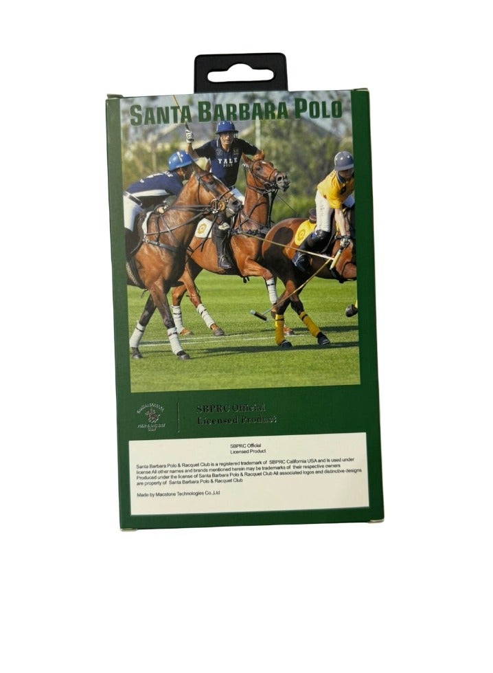 SANTA BARBARA POLO & RACQUET CLUB Black Polo Jockey Series  16 Pro Max – Stylish Shockproof Protective Back Cover with Premium PU Leather, Flexible TPU Frame, Anti-Slip Grip & Screen-Camera Protection - Black  - Image 4