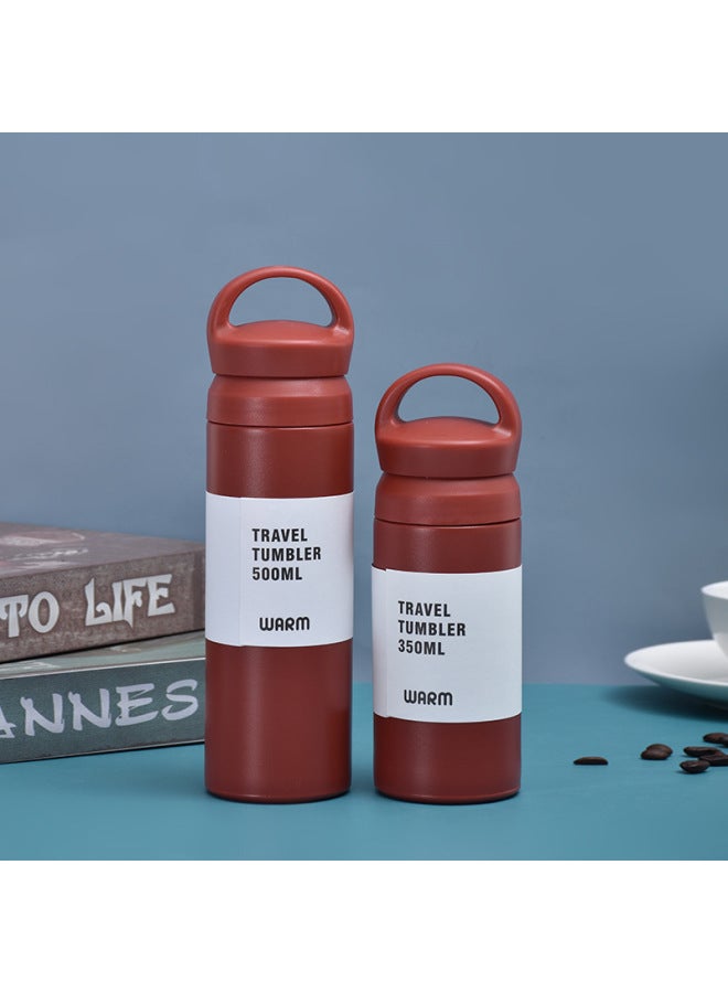 Harajuku Portable Cover Coffee Cup Simple 304 Stainless Steel Vacuum Cup Business Car Portable Straight Cup