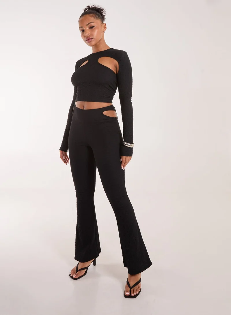 Pink Vanilla  Popcorn Scoop Racer Long Sleeve Top for Women | Best Price UAE