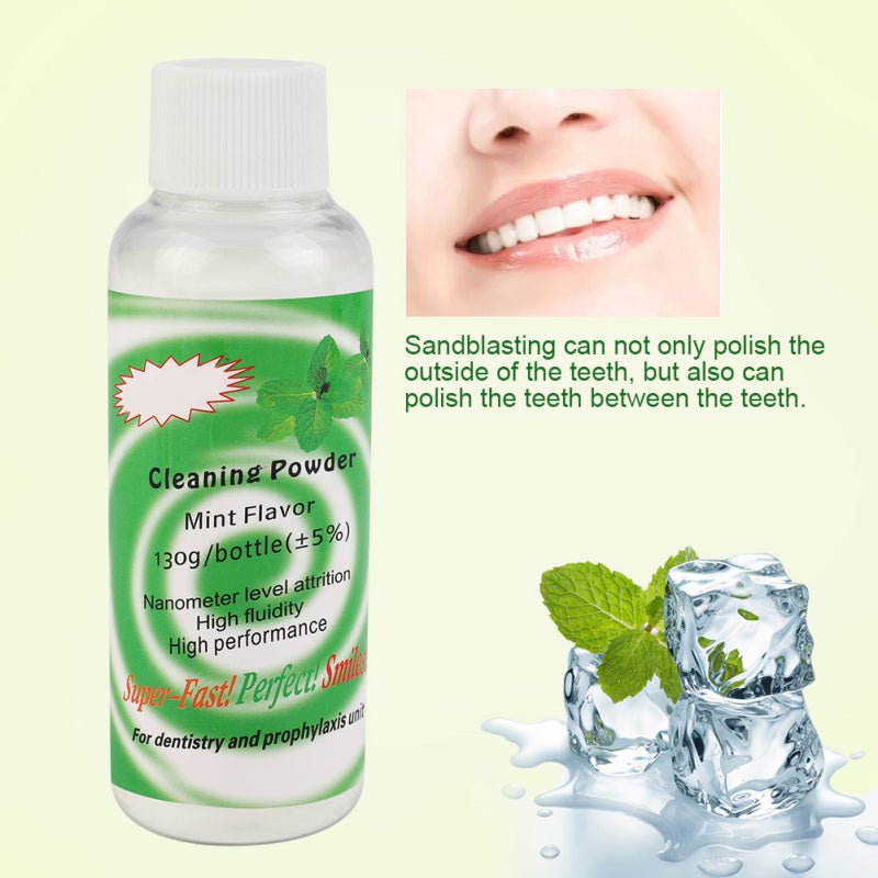 Dental Cleaning Powder: 100% Sodium Bicarbonate, Gentle Plaque Removal - High-Efficiency Stain Removal Prophy Air Polisher Powder for Dental Office and At Home Teeth Cleaning - Image 2