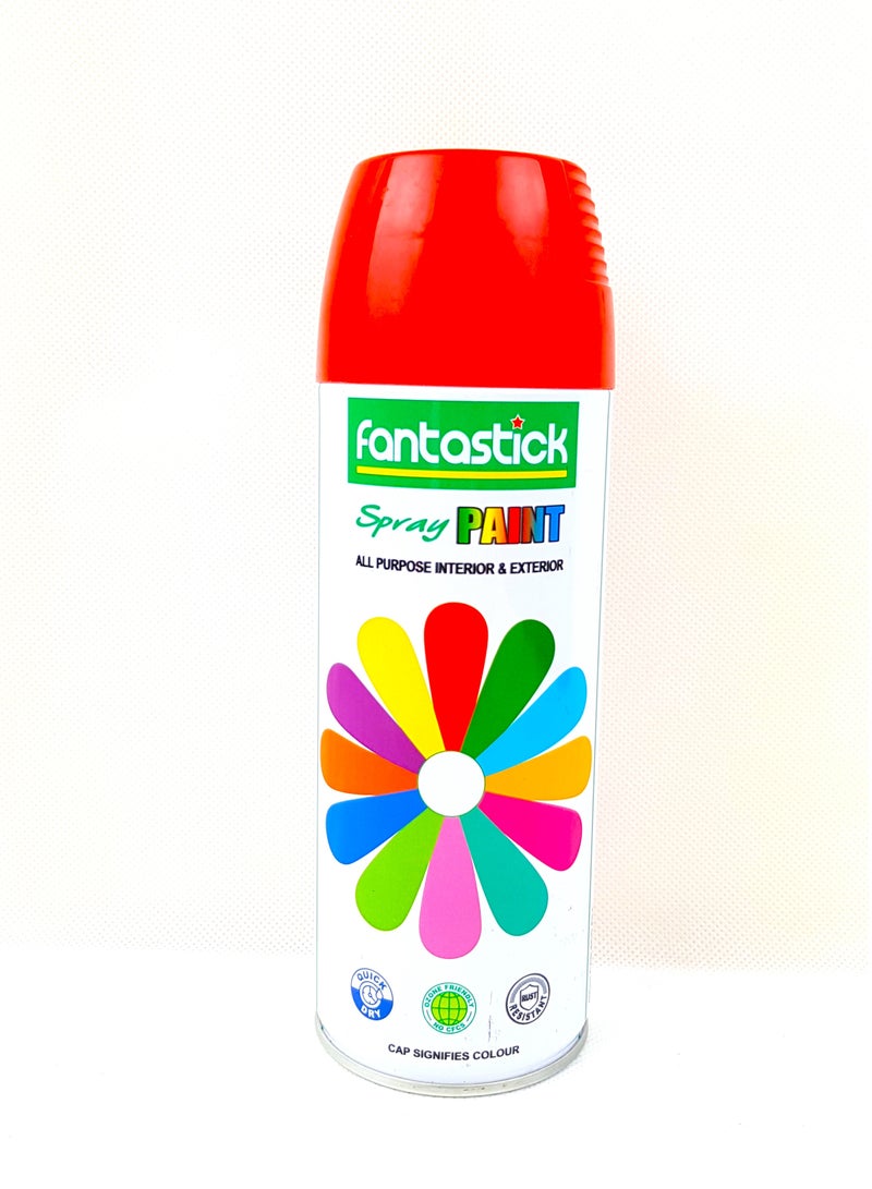 Fantastick 400ml All Purpose Spray Paint Red Color - Image 1
