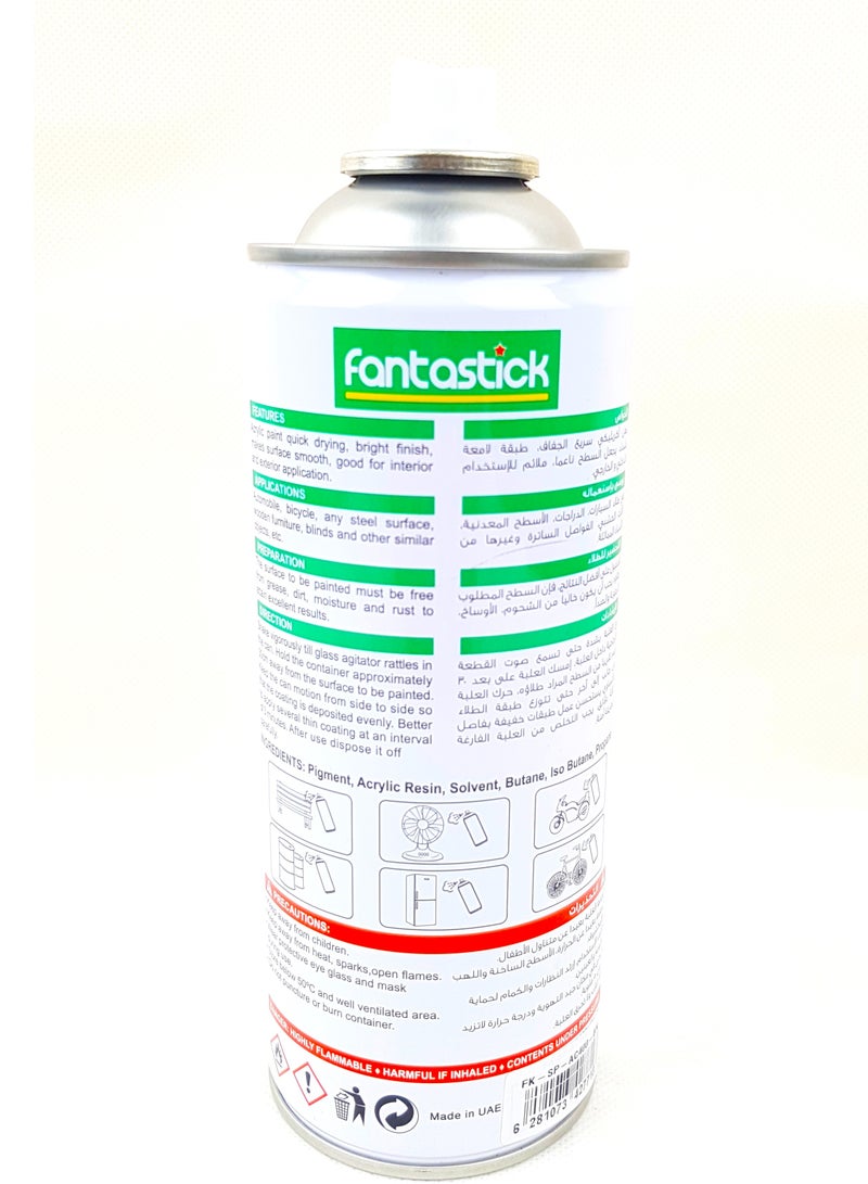 Fantastick 400ml All Purpose Spray Paint Red Color - Image 3